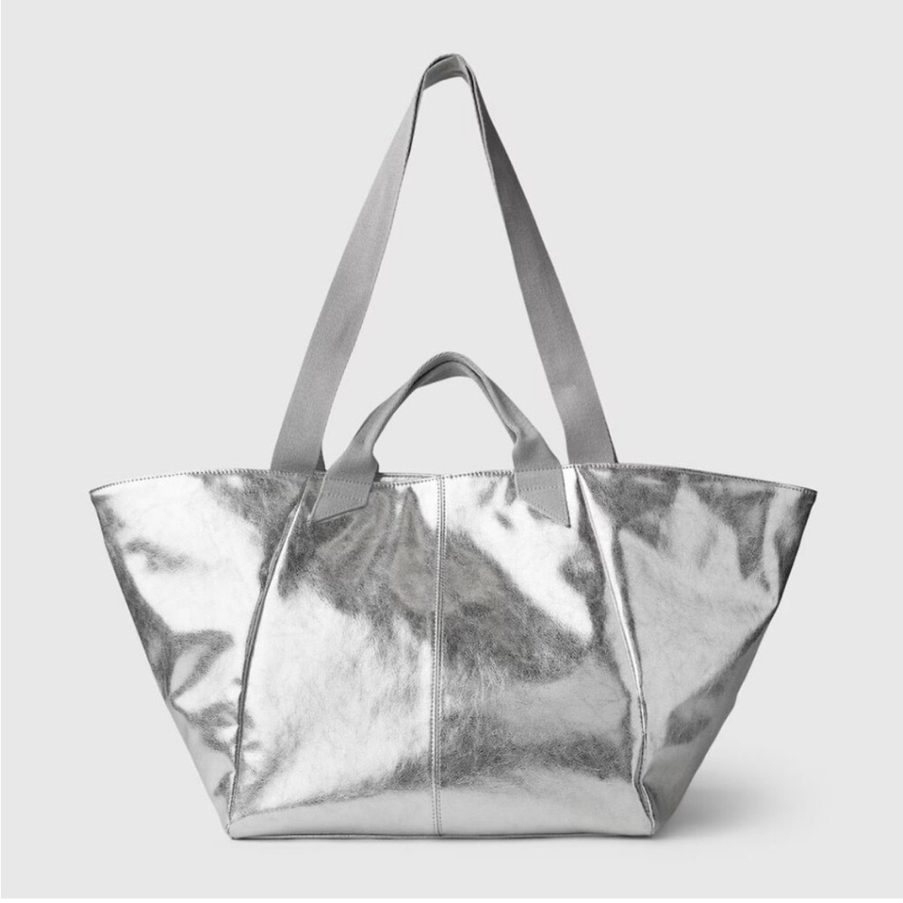 GAP Metallic Vegan Leather Tote Bag!